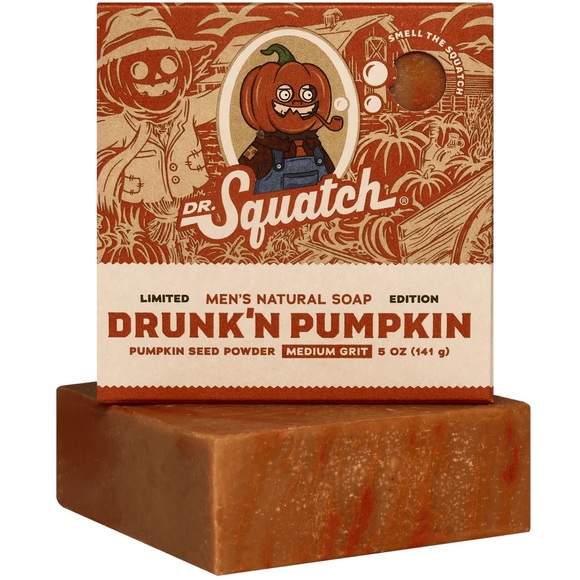 Dr. Squatch Other - DR. SQUATCH NATURAL BAR SOAP. DRUNKEN PUMPKIN. LIMITED EDITION. 5 oz